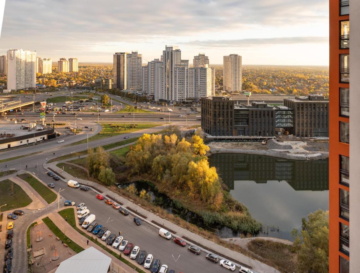 Лучшие Апартаменты: Семь Звезд на Днепровской Набережной Kyiv Exterior photo