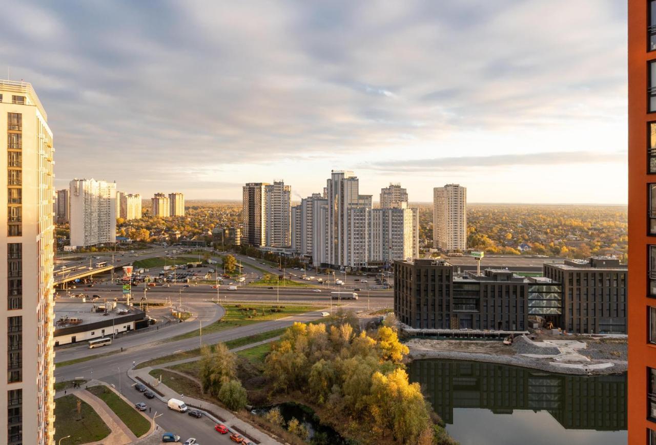 Лучшие Апартаменты: Семь Звезд на Днепровской Набережной Kyiv Exterior photo